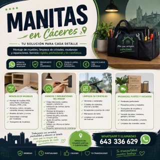 Montaje de muebles, mantenimiento de edificios