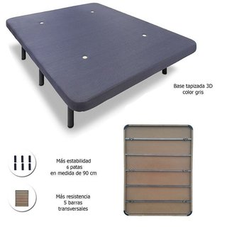 Base tapizada 5 barras y 6 patas nueva