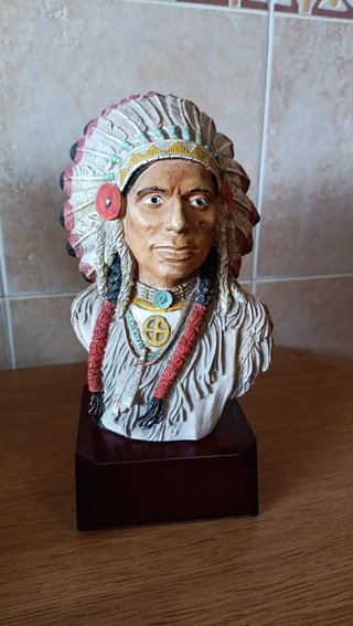 Lote 3 Figure Indiani Vintage Universal Statuary