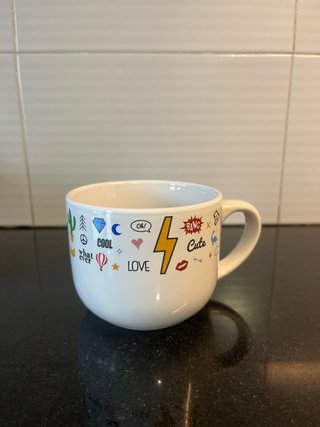 3 Tazas de Cerámica Multicolor