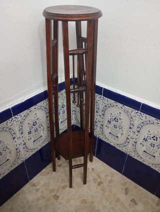 Juego 2 Maceteros Madera Marrón