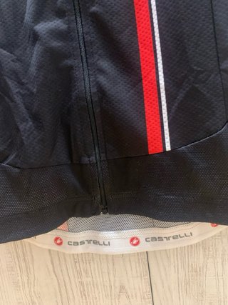 Maillot Ciclismo Castelli Talla S Negro/Rojo