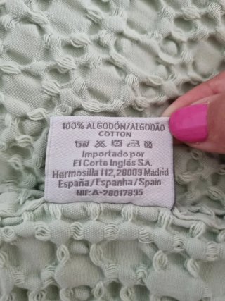 Colcha El Corte Inglés Cama 150 Verde