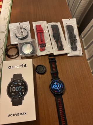 Amazfit Active Max Smartwatch Negro/Rojo