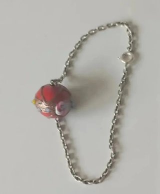 Colgantes plata y Murano, pulsera y pendientes