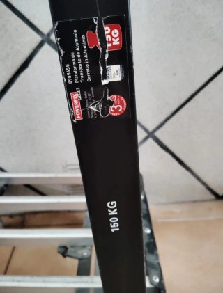 Carro de transporte plegable de aluminio Powerfix