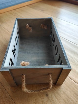 Caja de madera decorativa HOME