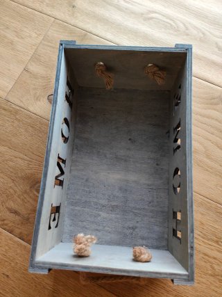 Caja de madera decorativa HOME