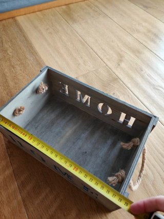 Caja de madera decorativa HOME
