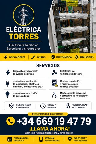 Electricista barato en Barcelona