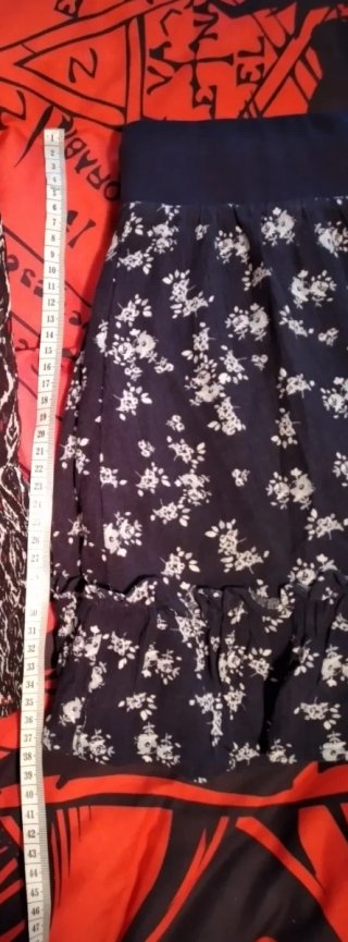 Falda floral azul  XS