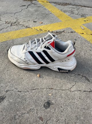 Zapatilla Adidas Blanca y Roja