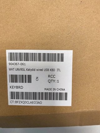 teclado HP Oficina USB - Italiano - Blanco
