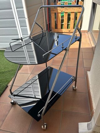 Camarera Vintage Cristal y Metal