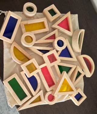 Bloques Madera Sensoriales Colores