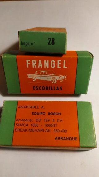 Frangel Escobillas Juego n.º 28 Arranque.