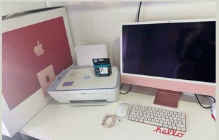 iMac 24 Rosa + Impresora HP