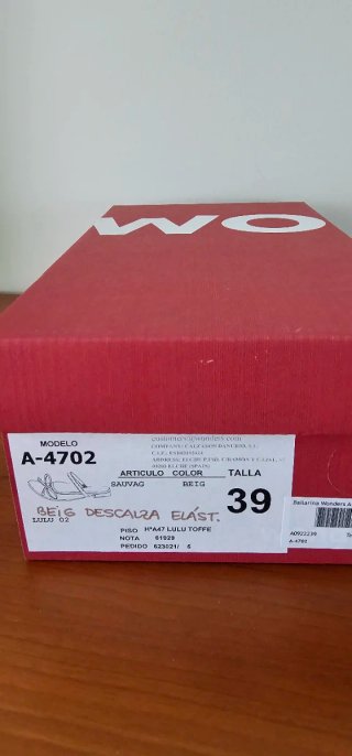Bailarinas Wonders Piel Beige Talla 39