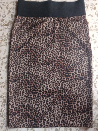 Falda estampado leopardo