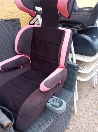 Silla coche Piku niña rosa y negro Silla universal