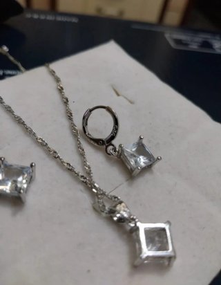 Set gioielli argento nuovo con scatola
