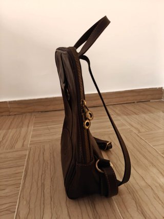 Zaino donna vera pelle marrone