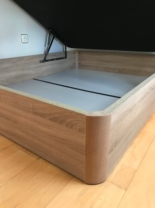 Canapé abatible madera y tela