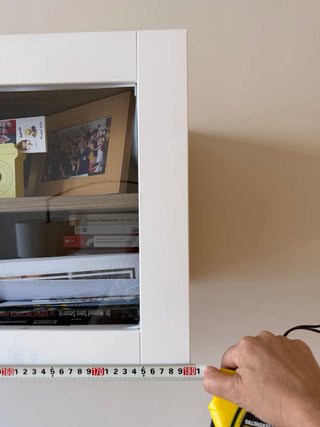 Mueble TV blanco y madera