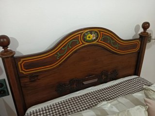 Cama maciza rústica preciosa