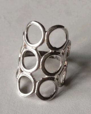 Anillos Plata Ley Diseño Moderno