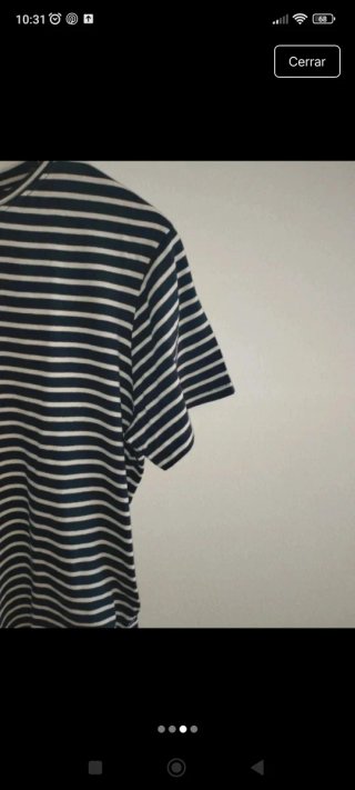Camiseta Rayas Zara Talla L Mujer