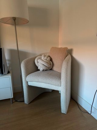 Sillón Bouclé Beige Maisons du Monde