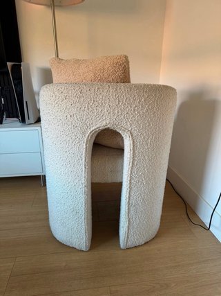 Sillón Bouclé Beige Maisons du Monde