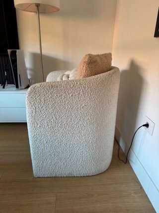 Sillón Bouclé Beige Maisons du Monde