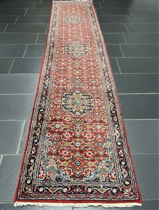 Keshan. India. Lana sobre algodón. 340x80cm
