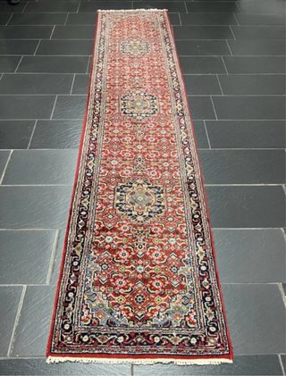 Keshan. India. Lana sobre algodón. 340x80cm