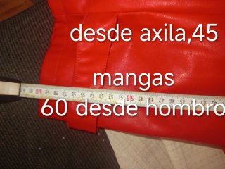 Abrigo Paris MISSBO Rojo Talla XXL piel.