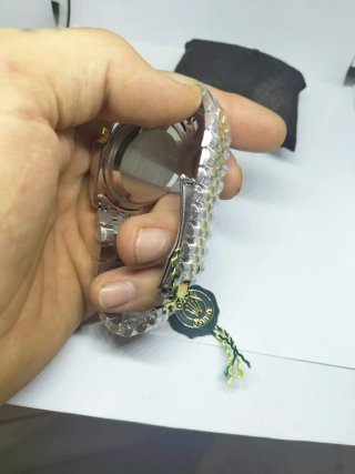 Reloj Rolexx de lujo Oro y Plata