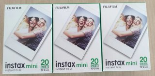 3 Packs Fujifilm Instax Mini 20 Hojas