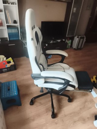 Silla Gaming Blanca y Negra