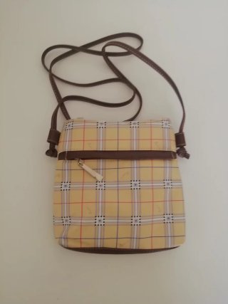 Bolso de mano vintage cuadros