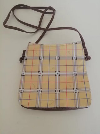 Bolso de mano vintage cuadros