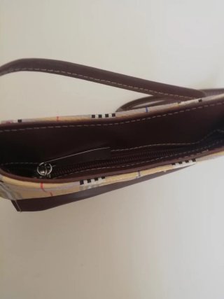 Bolso de mano vintage cuadros