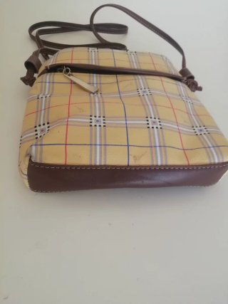 Bolso de mano vintage cuadros