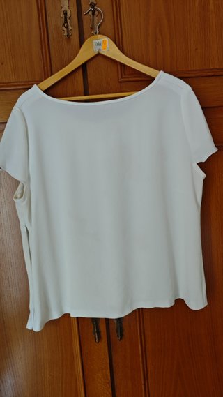 Blusa blanca talla 50-52