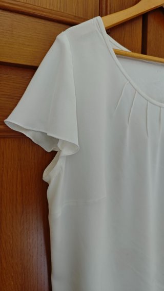 Blusa blanca talla 50-52