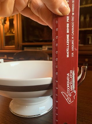 Servizio vintage consommé 6 tazze con zuppiera