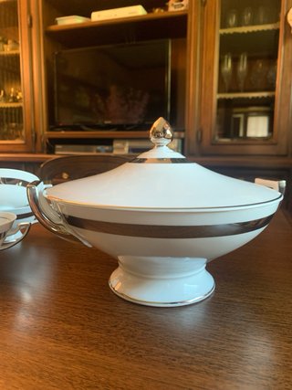 Servizio vintage consommé 6 tazze con zuppiera