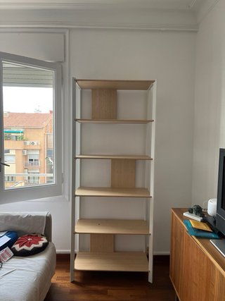 Estantería IKEA Madera y Metal Blanca