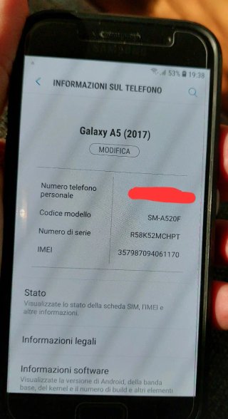 Samsung Galaxy A5 - Caricabatterie e scatola